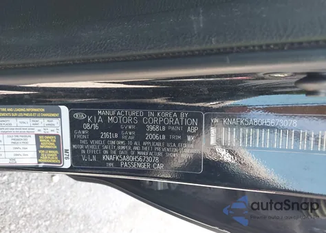 2017 Kia Forte Lx from USA, damaged, VIN KNAFK5A80H5673078